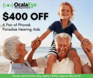 $400 off a pair of Phonak Paradise Hearing Aids