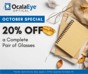 Ocala Eye Optical October 2021 specials